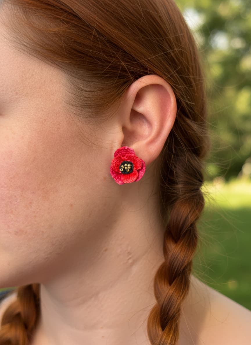 květinové šperky vlčí mák